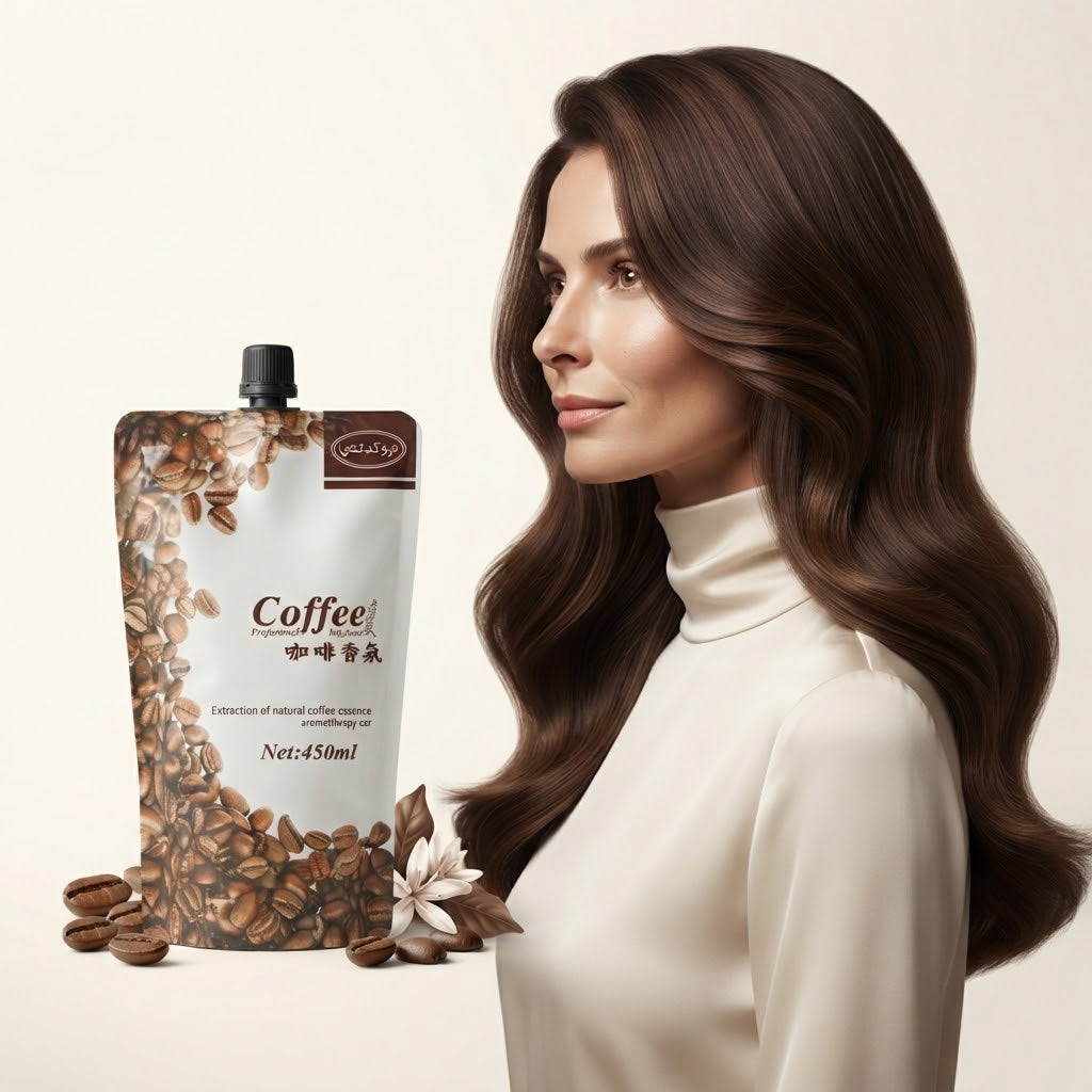 Coffee brown hair color featuring Coffee Hair Color